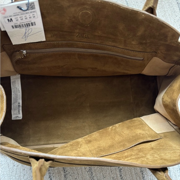 Zara Split Leather Suede Shoulder Bag 6045/410 - Picture 10 of 10